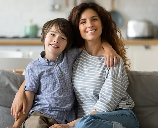 Smiling Young Mother